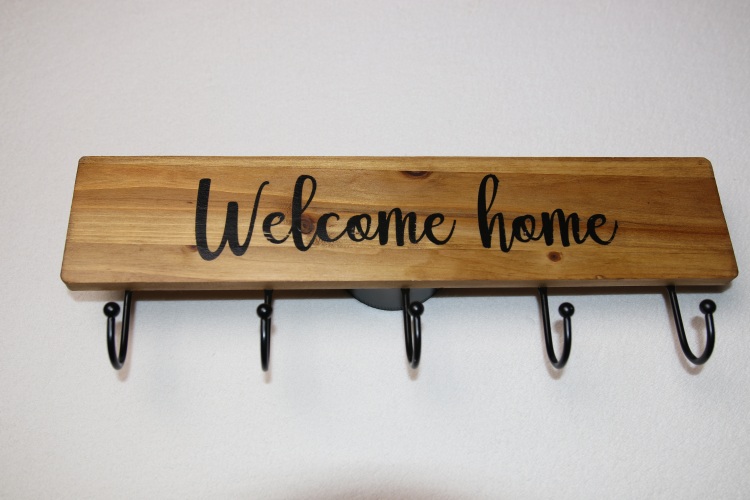 Welcome Home Coat Hanger | Coat Hanging Rack Sign