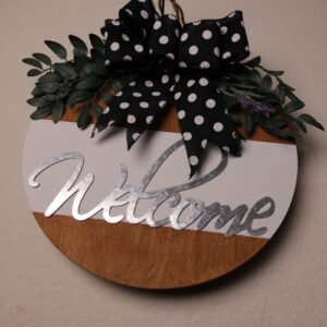 Welcome | Large | Circular Sign